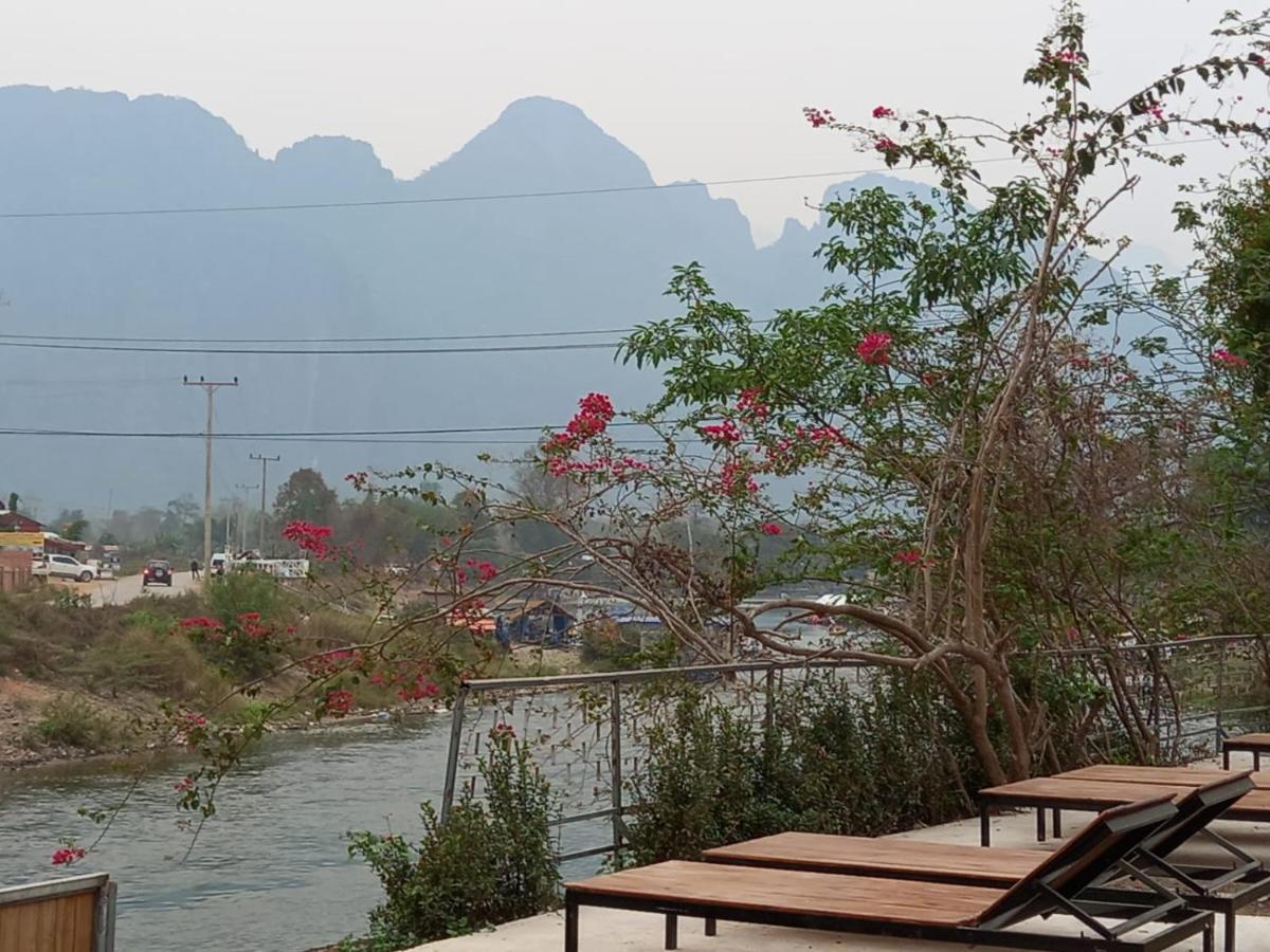 Riverside Garden Hostel Vang Vieng Esterno foto